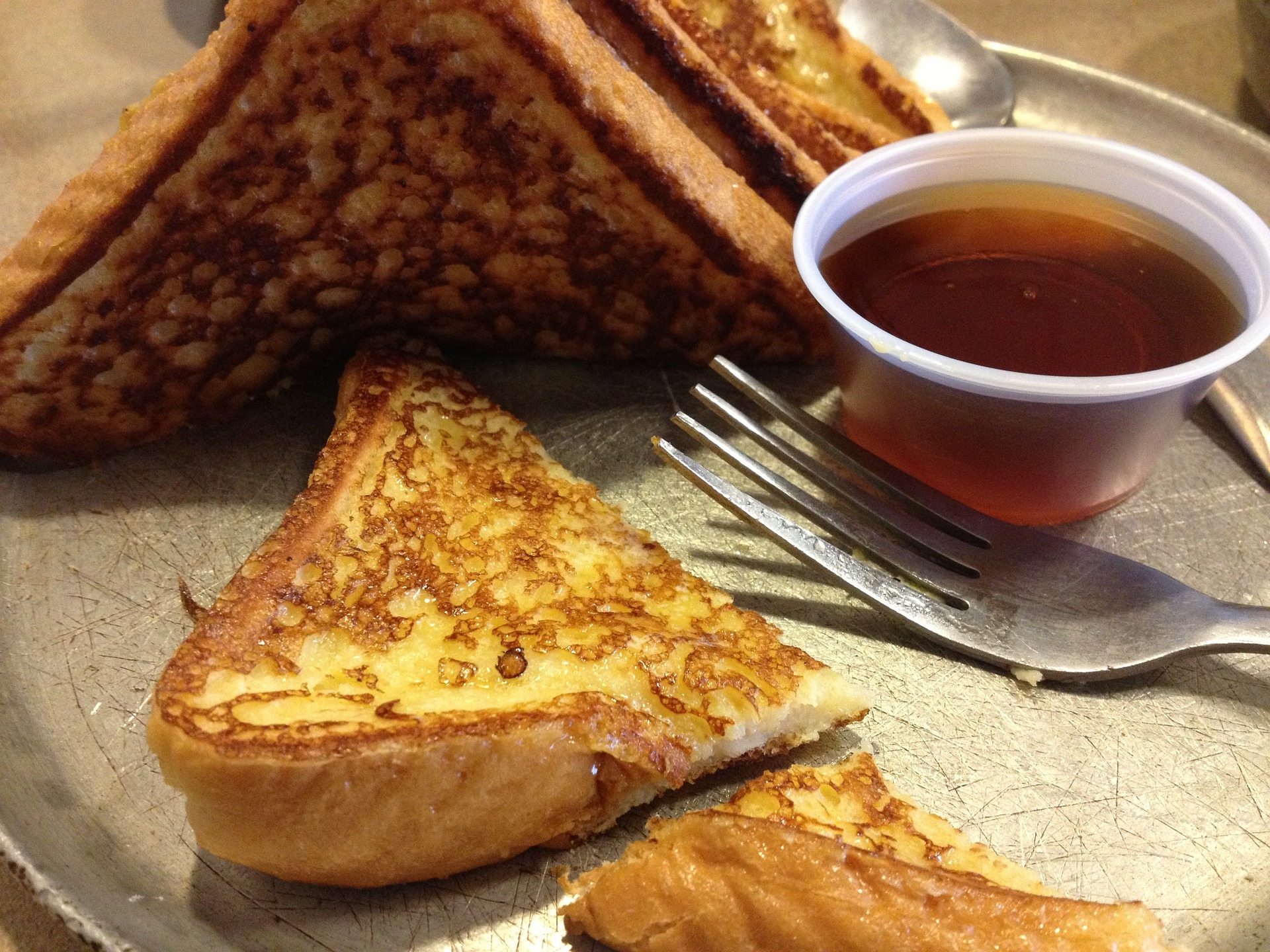 Buttery French Toast and Maple Syrup